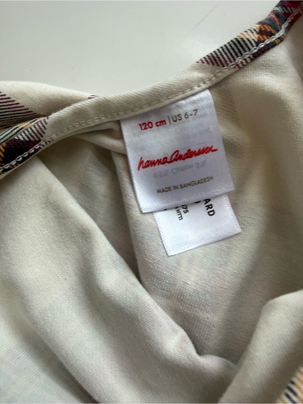 Hanna Andersson Family Holiday Plaid Skater Dress Size 6/7 - Picture 7 of 9